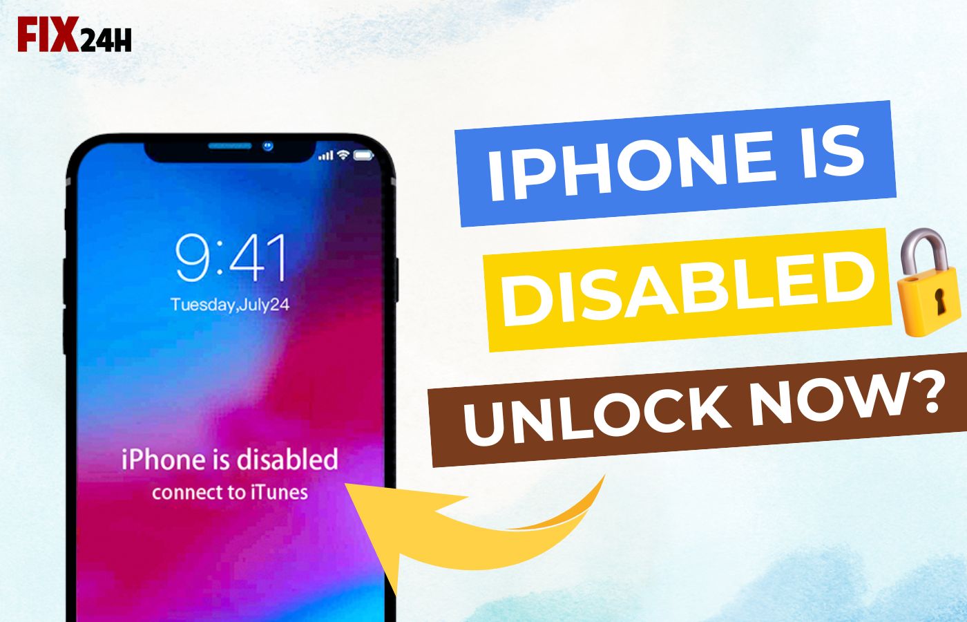 Mở khóa điện thoại iPhone bị vô hiệu hóa