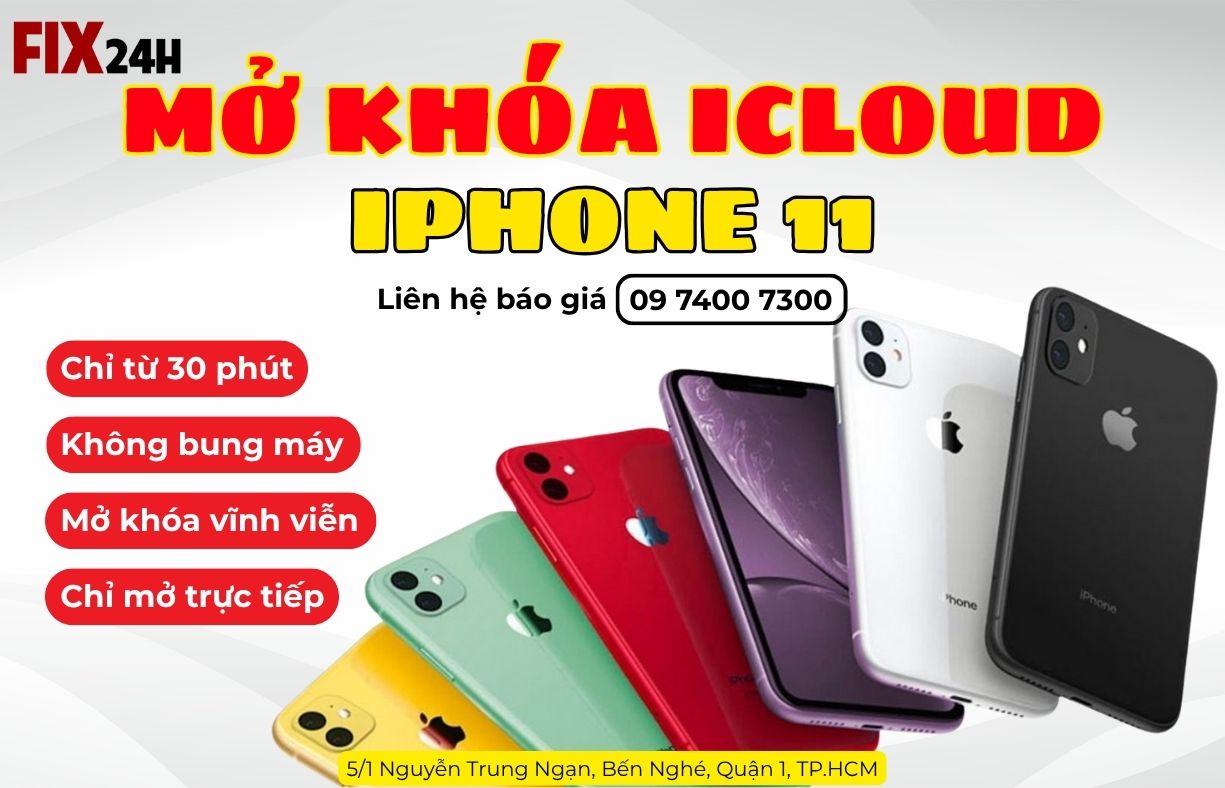 Mở khóa iCloud iPhone 11
