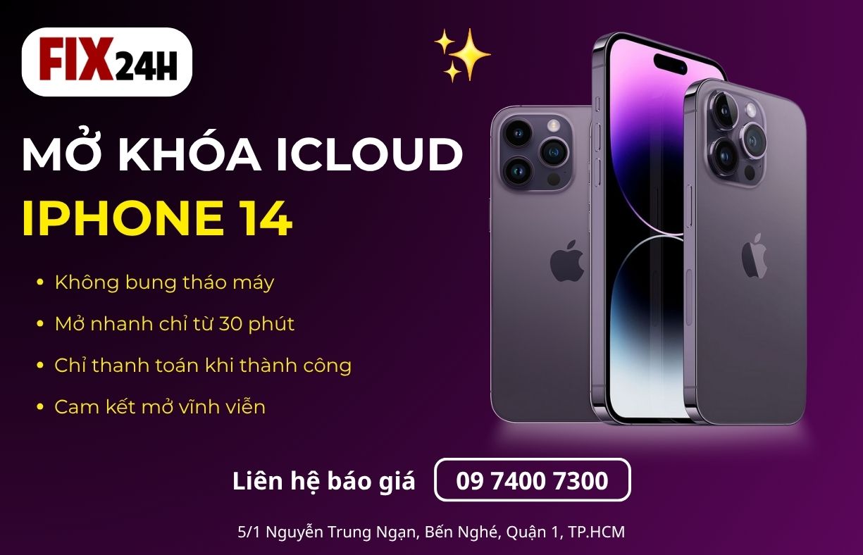 Mở khóa iCloud iPhone 14