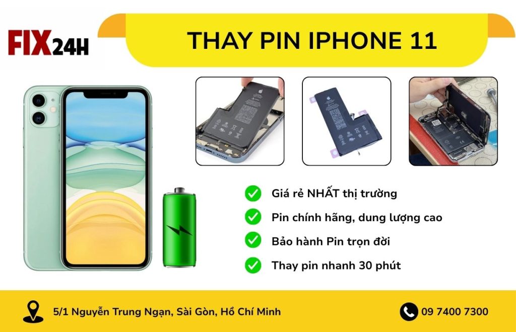 Thay Pin iPhone 11