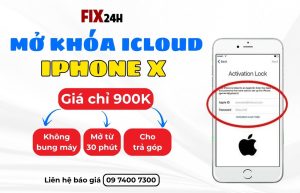 Mở khóa iClould iPhone X giá rẻ
