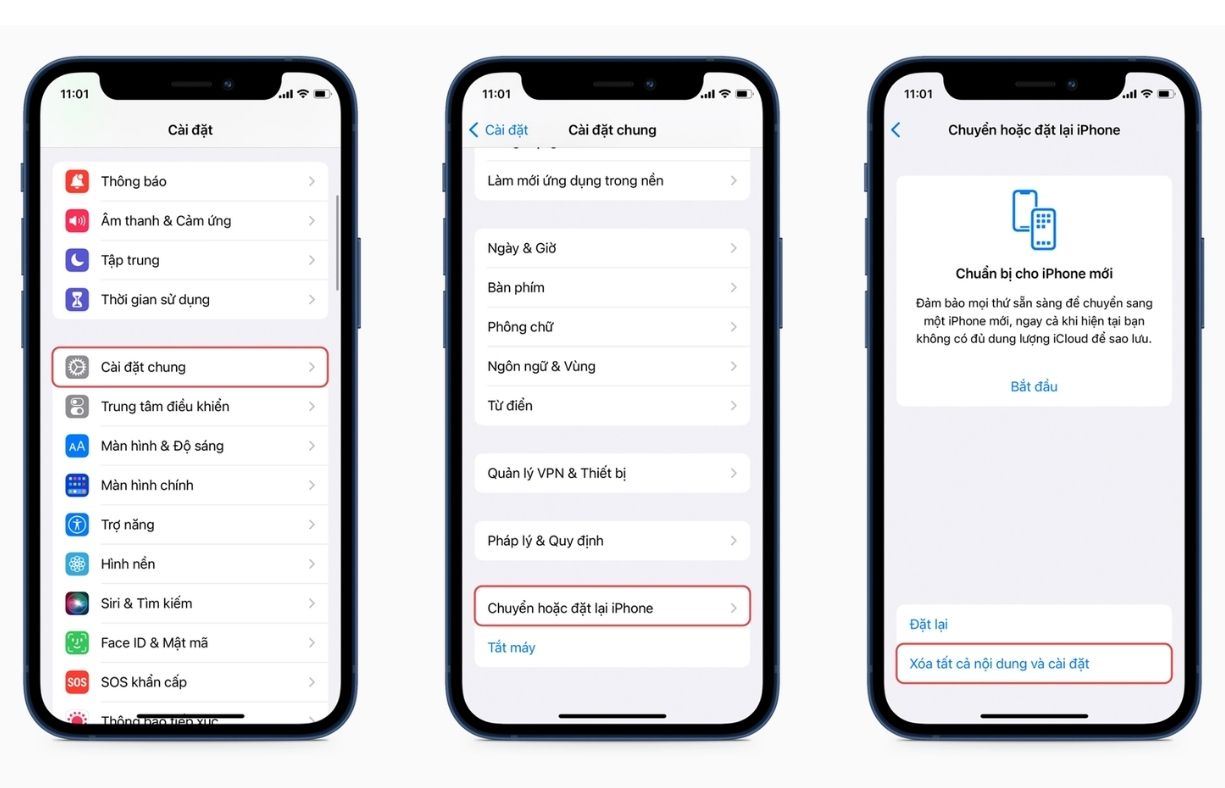 Đặt lại iPhone