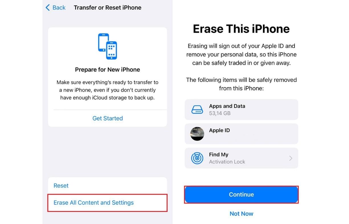 Mở khóa iCloud khi bị ẩn