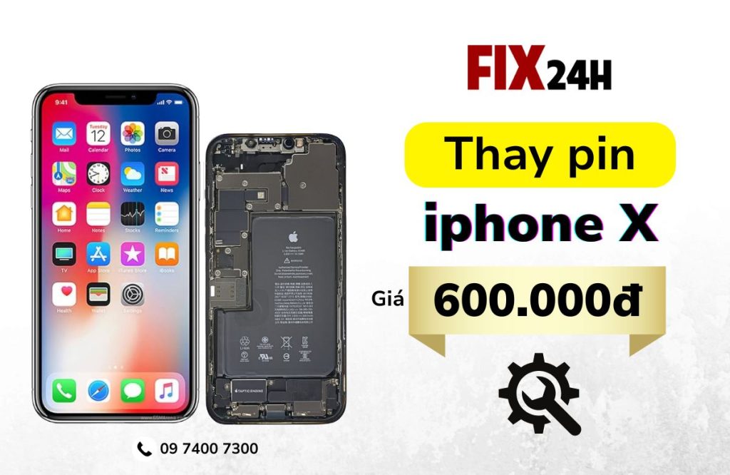 Giá thay pin iPhone X mới nhất 2025