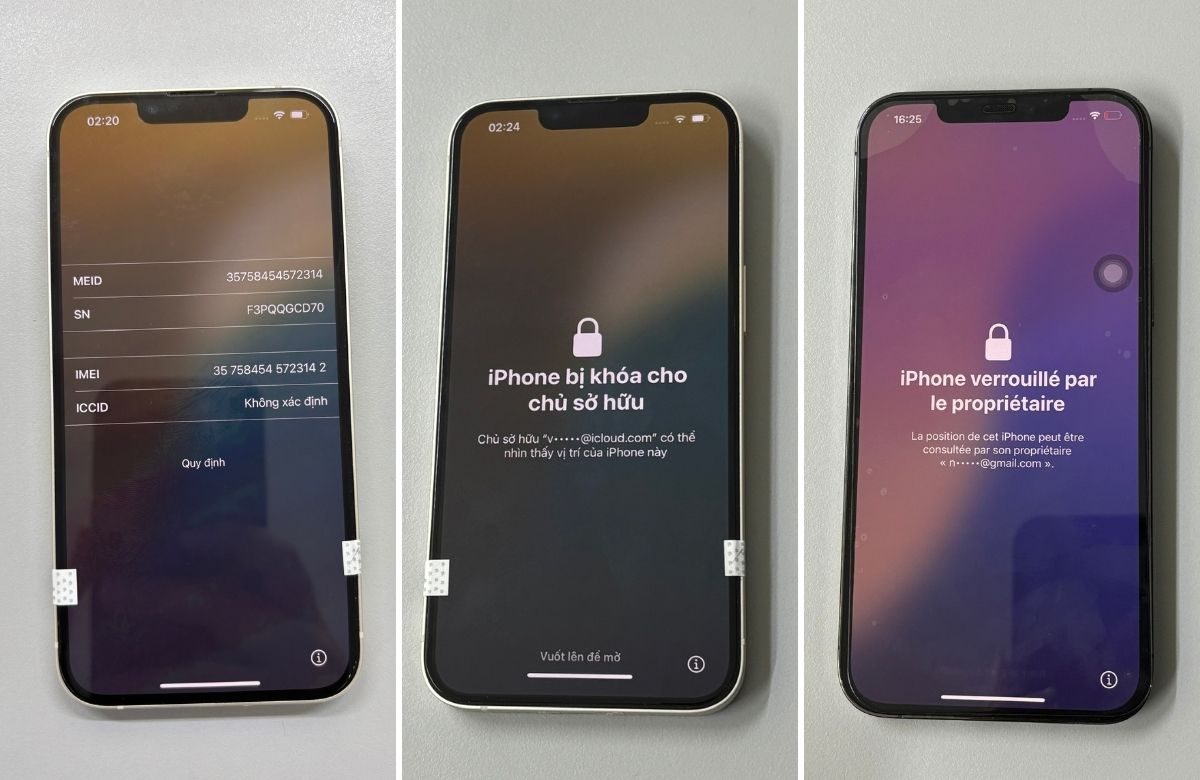 iPhone bị khóa iCloud