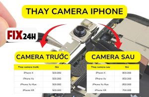 Bảng giá thay Camera iPhone X