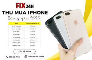 Bảng giá thu mua iPhone 2025 tại TPHCM – Thu máy tận nơi, định giá nhanh