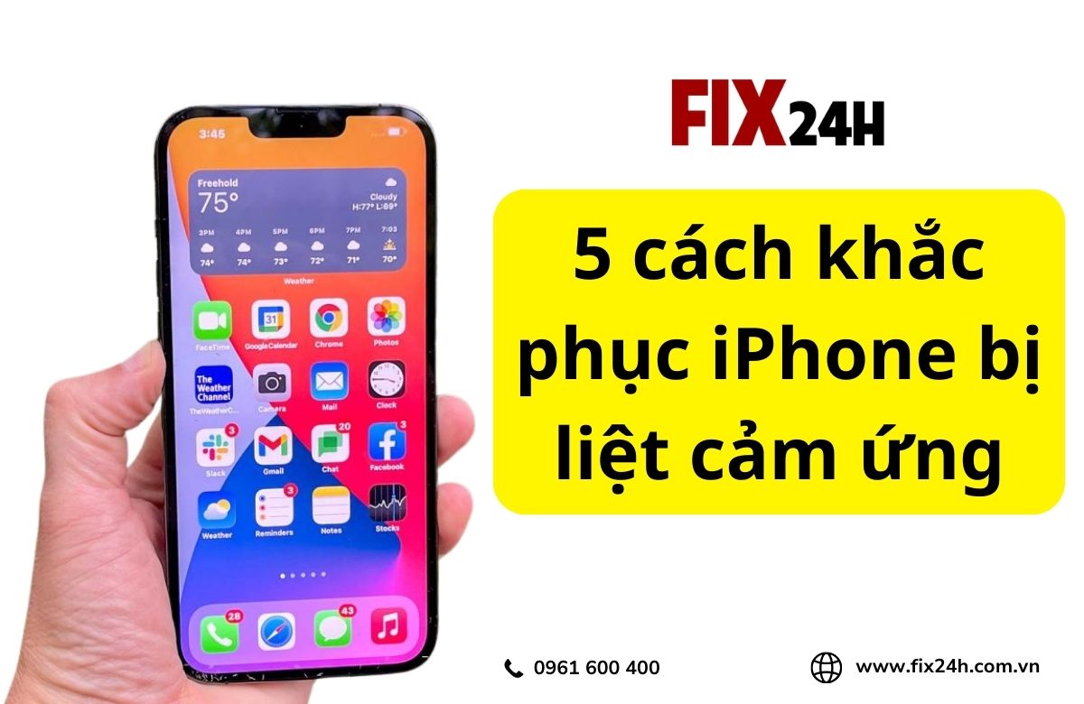 5 cách khắc phục iPhone bị liệt cảm ứng ngay lập tức