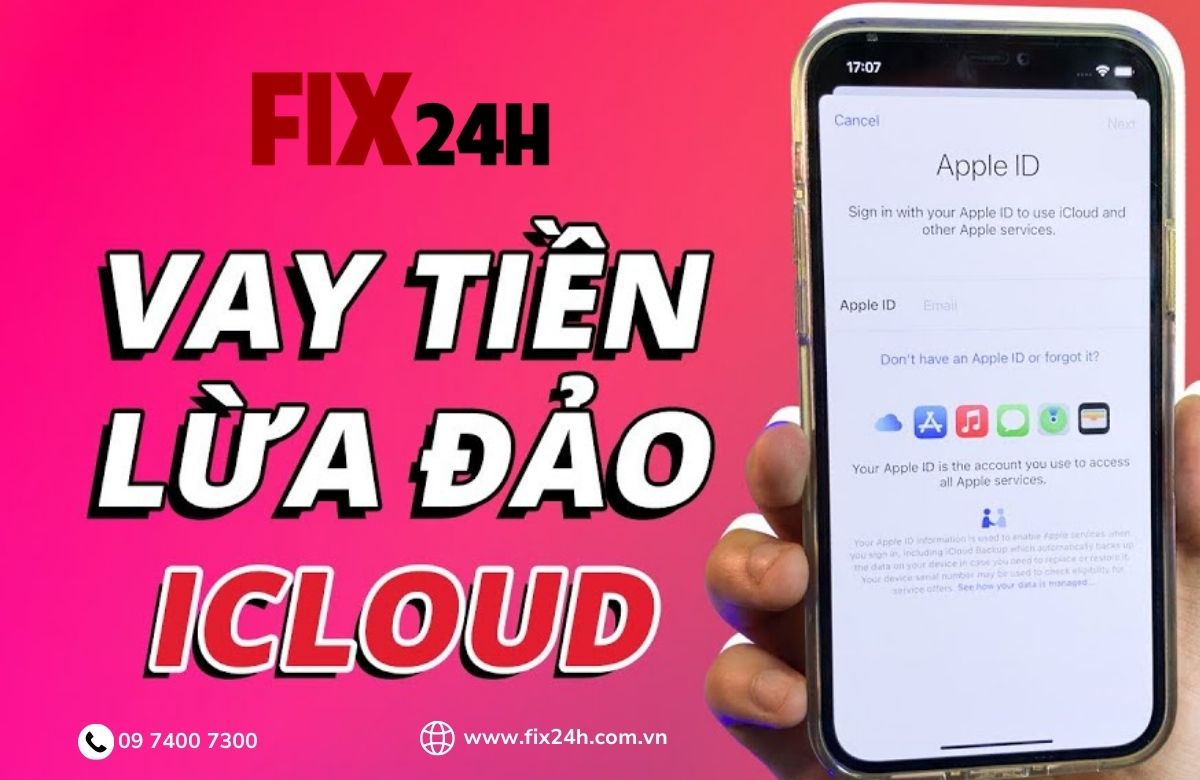 Vay tiền lừa đảo iCloud