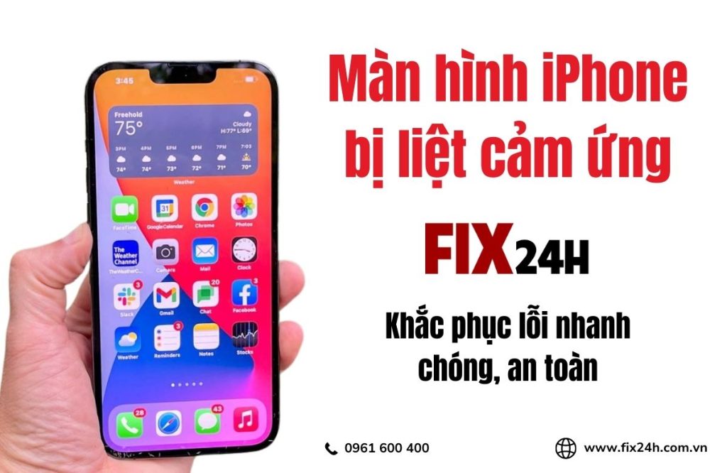 Sửa lỗi màn hình iPhone bị liệt cảm ứng