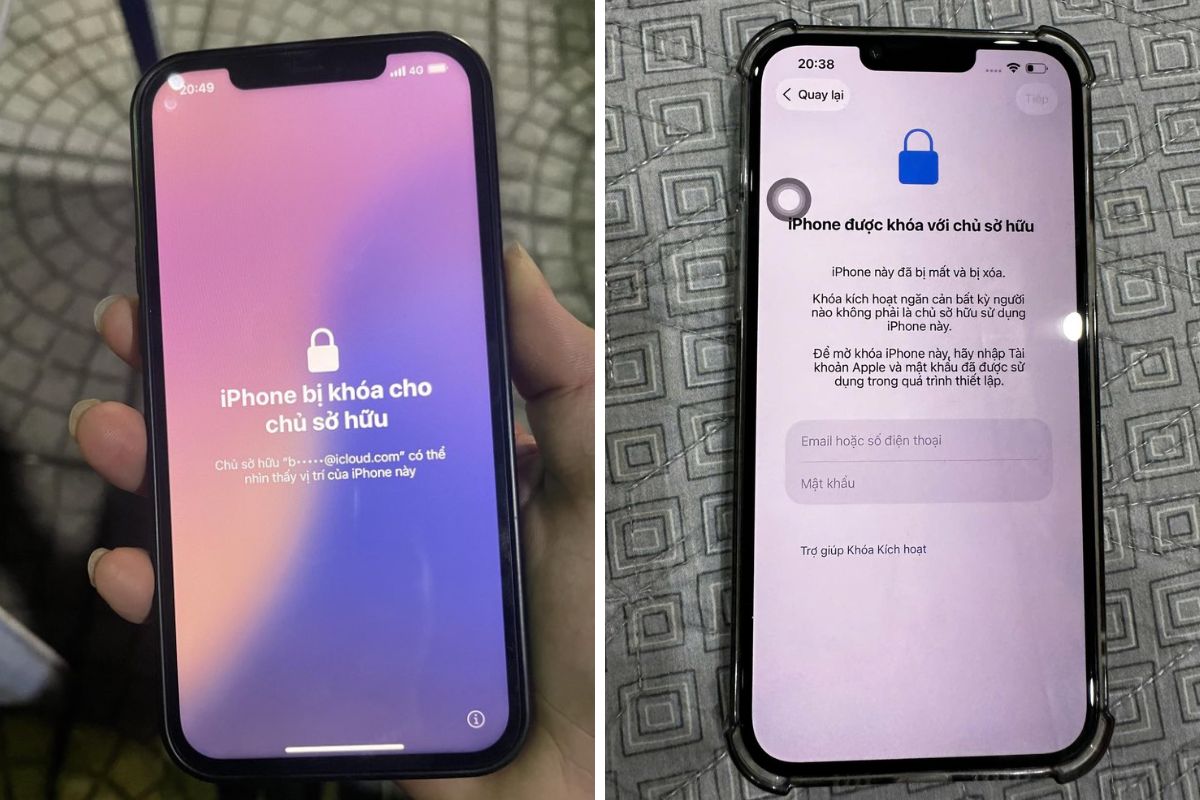 iPhone bị khóa iCloud