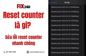 Sửa lỗi Reset counter