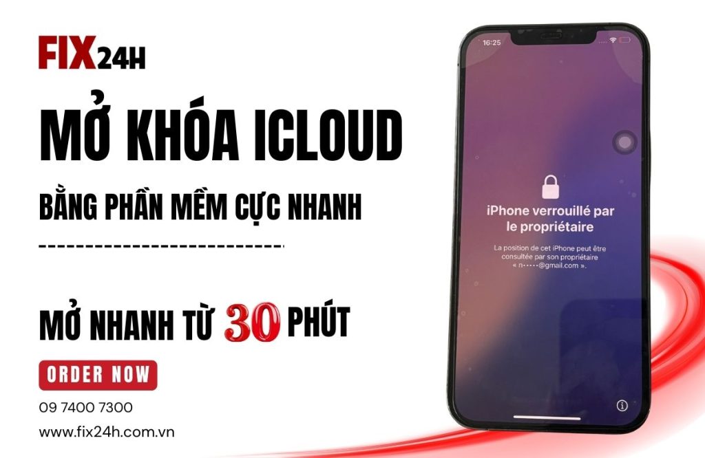 Mở khóa iCloud bằng phần mềm cực nhanh