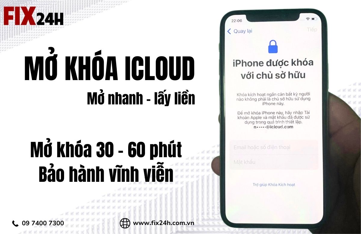 Mở khóa iCloud lấy ngay