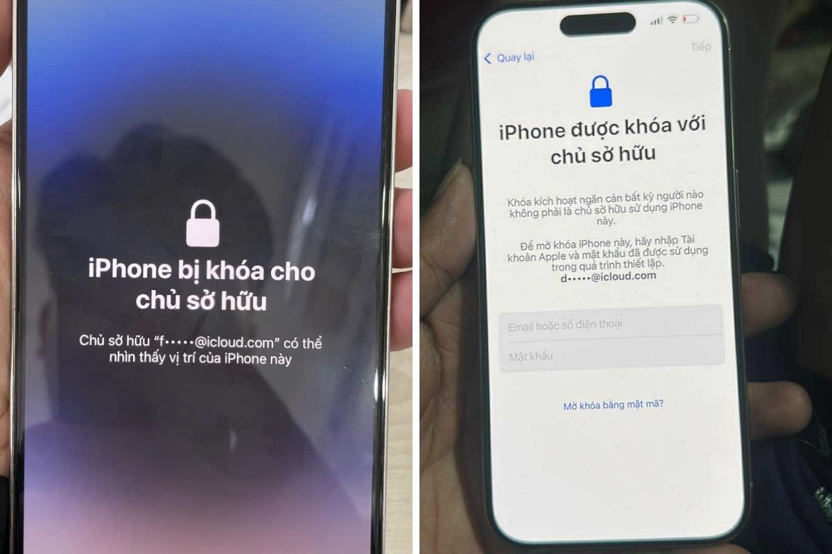 iPhone bị khóa iCloud