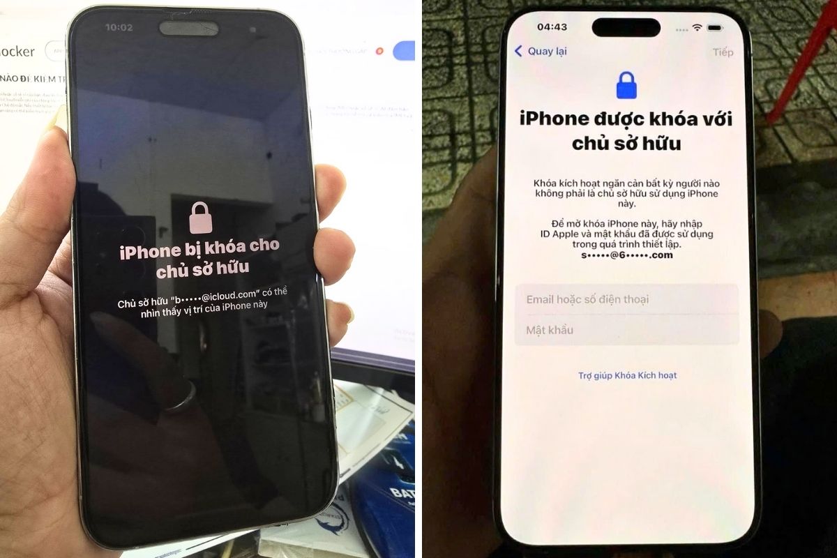 iPhone bị khóa bởi chủ sở hữu