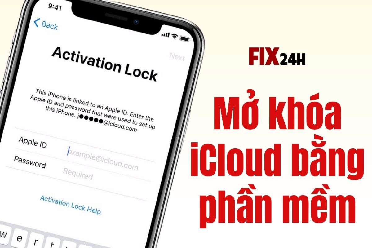 Mở khóa iCloud bằng phần mềm