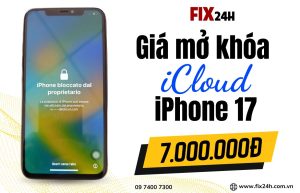 Giá mở khóa iCloud iPhone 17