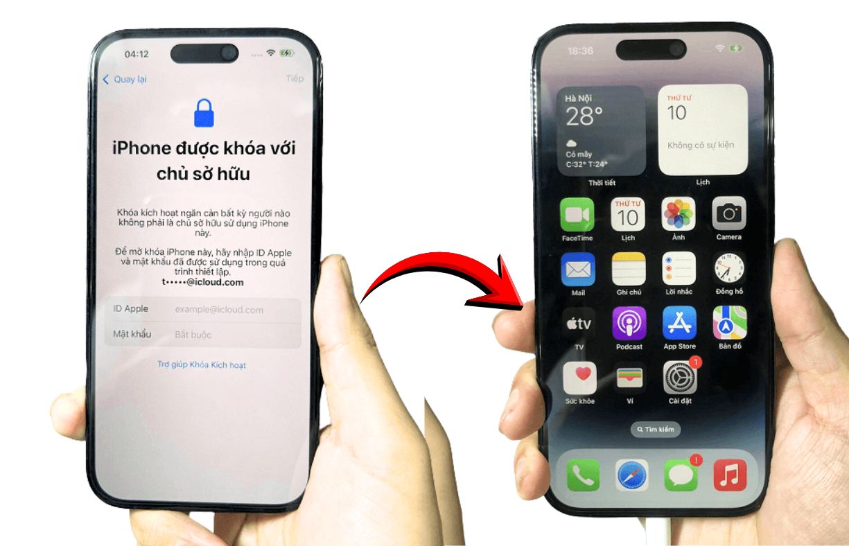 Mở khóa iCloud bằng phần mềm không bung tháo máy, mở trắng máy như mới