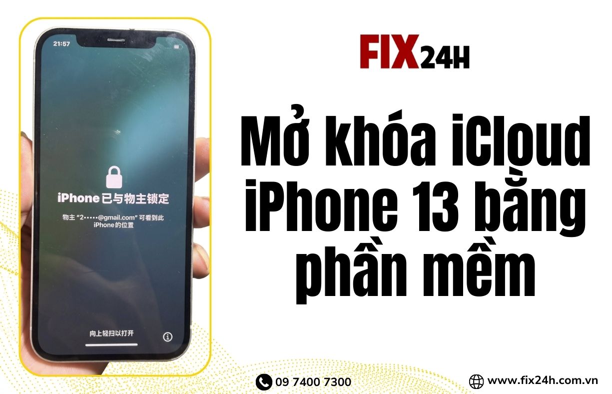 Mở khóa iCloud iPhone 13 bằng phần mềm