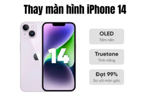 Màn hình iPhone 14 có kích thước 6.1 inch, sử dụng tấm nền OLED