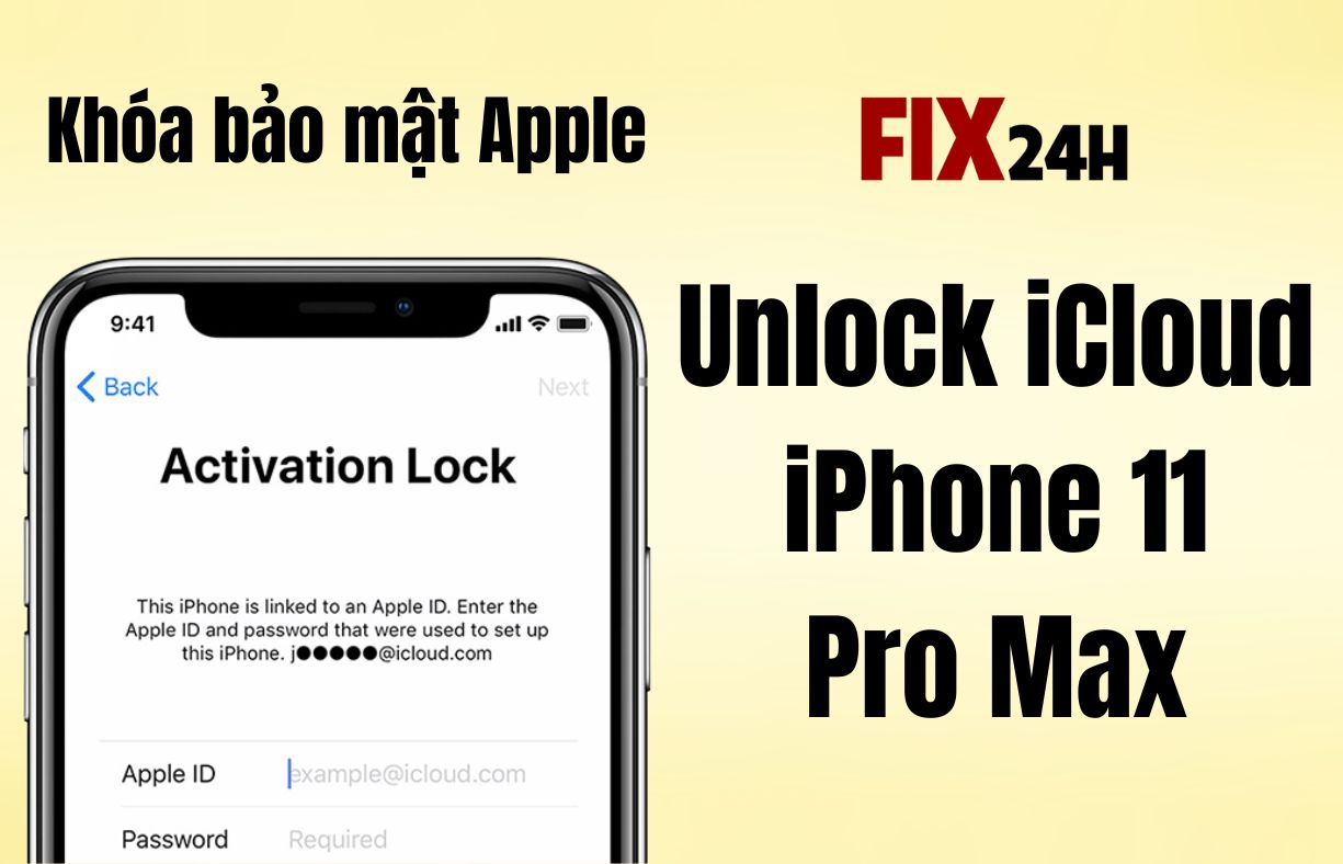 Unlock iCloud iPhone 11 Pro Max giá rẻ, thanh toán khi thành công 