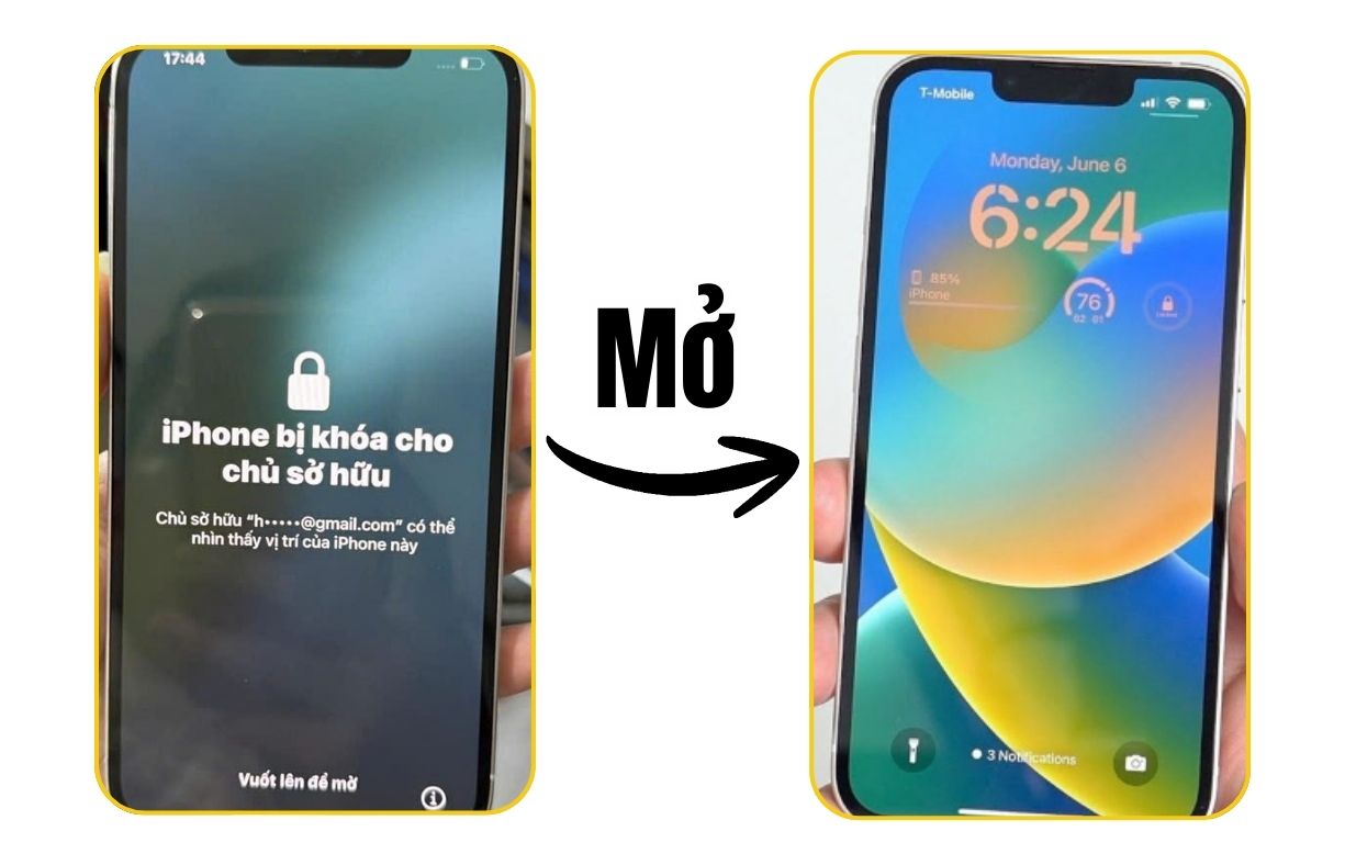 Mở khóa iCloud trực tiếp tại cửa hàng