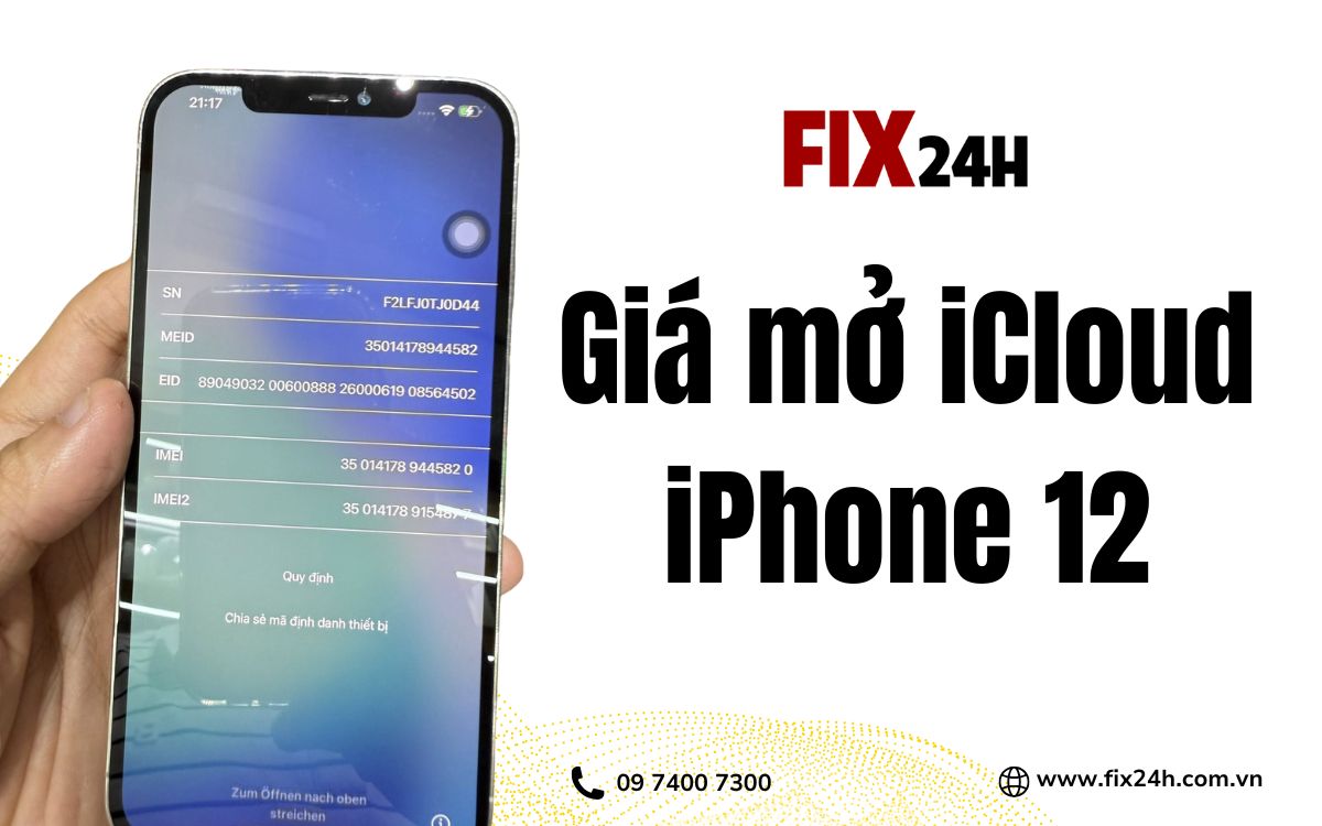 Giá mở icloud 12 là 1tr2