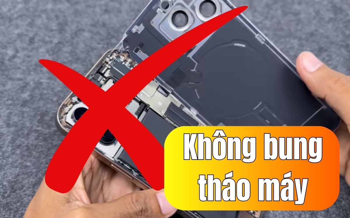 Mở khóa bằng phần mềm chuyên dụng không bung tháo máy