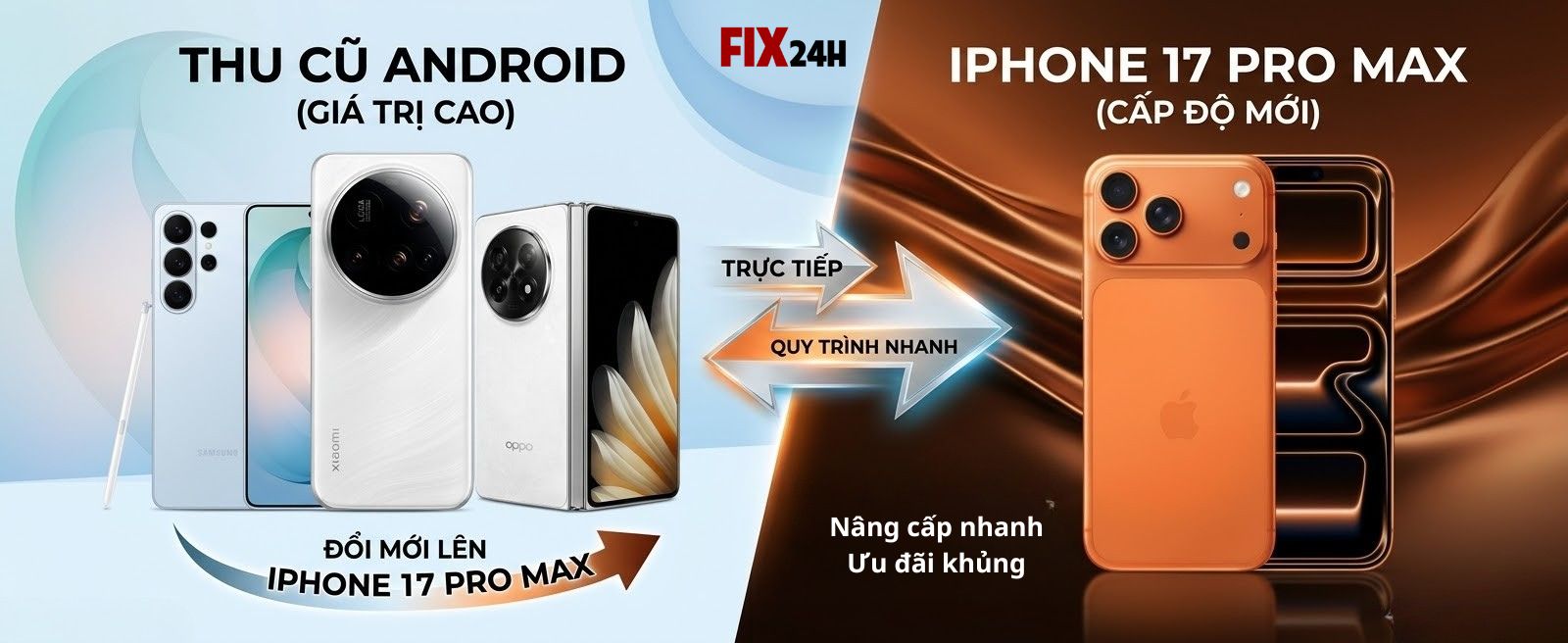 Thu cũ Android đổi lên iPhone ưu đãi khủng