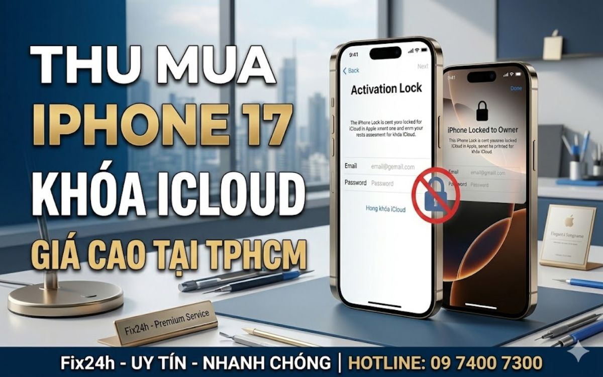 Thu mua iPhone 17 khóa iCloud với giá cao hơn thị trường chung