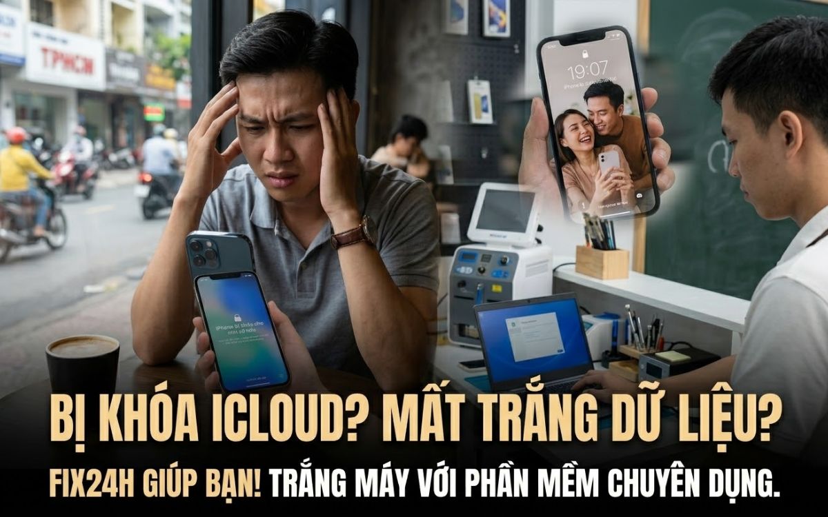 Người dùng lo lắng khi chiếc iPhone bị khóa Activation Lock, yêu cầu đăng nhập iCloud cũ