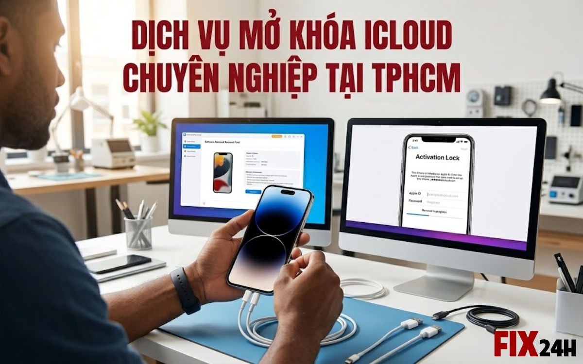 Dịch vụ mở khóa iCloud chuyên nghiệp TPHCM