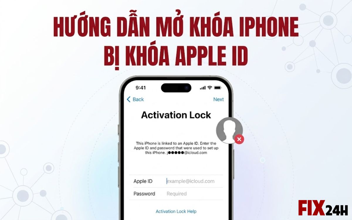 iPhone bị khóa Apple ID