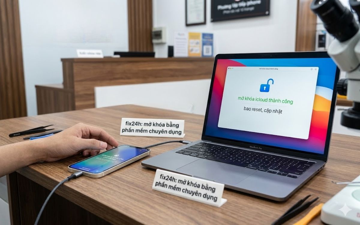 Cửa hàng chuyên mở khóa iCloud nhanh chóng