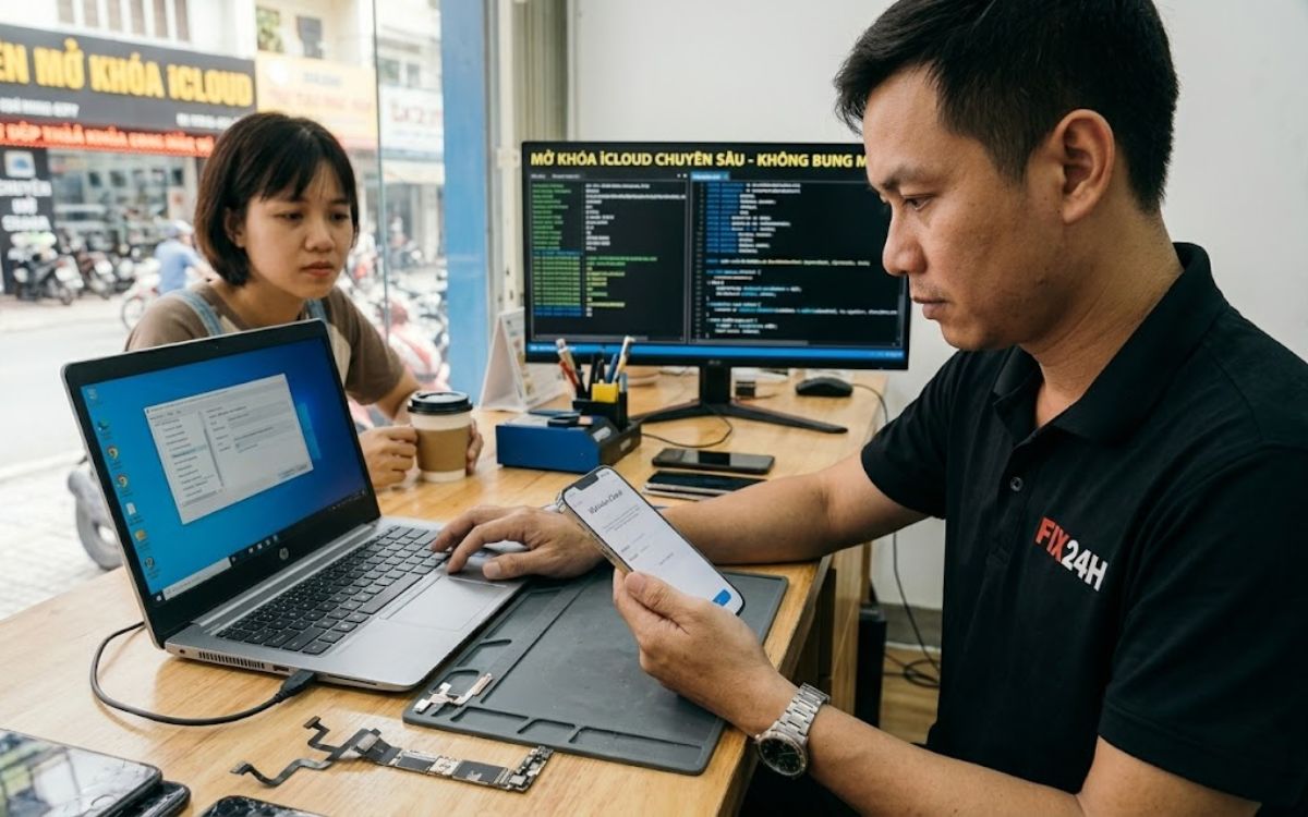 Tiến hành mở khóa iCloud bằng phần mềm không bung máy