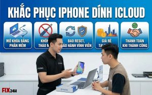 Khắc phục iphone dính icloud