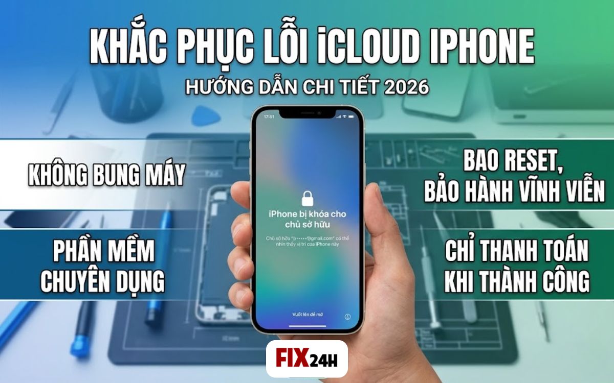 Cách khắc phục lỗi icloud iphone