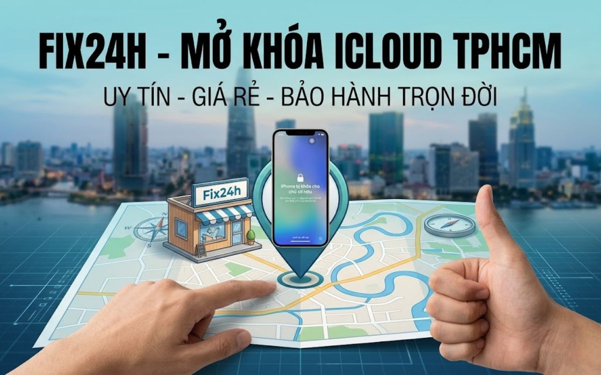 Tại Fix24h chỉ nhận mở khóa iCloud trực tiếp tại cửa hàng, không nhận mở khóa Online