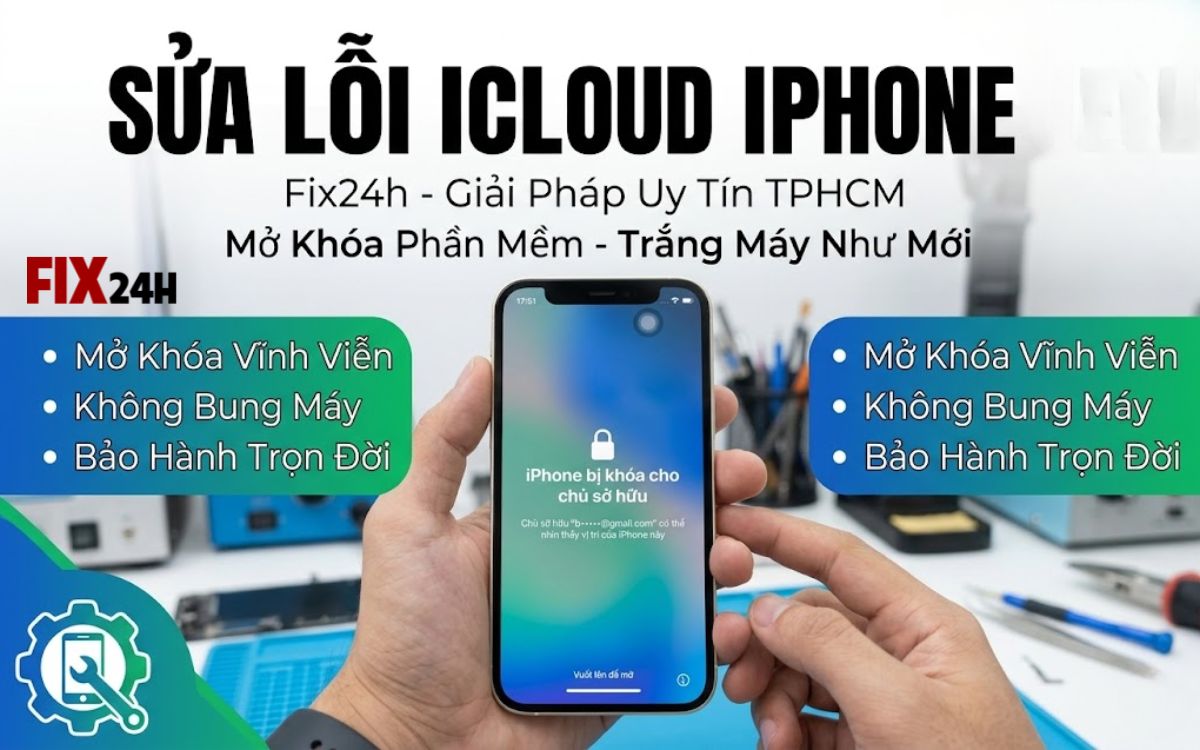 Fix24h – Chuyên gia mở khóa iCloud tại TPHCM uy tín hàng đầu
