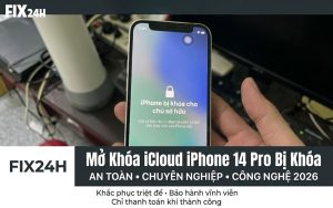 iphone 14 pro bị khóa icloud