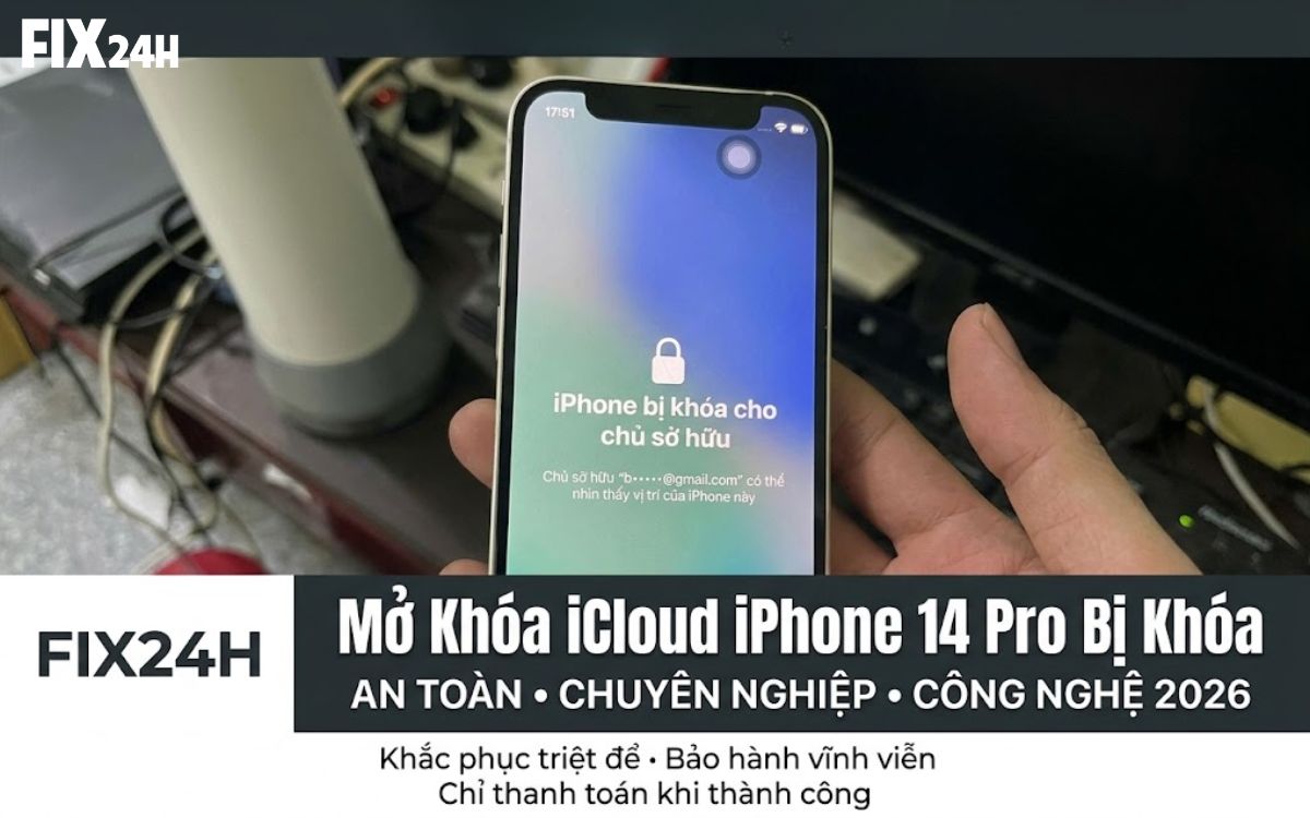 iphone 14 pro bị khóa icloud