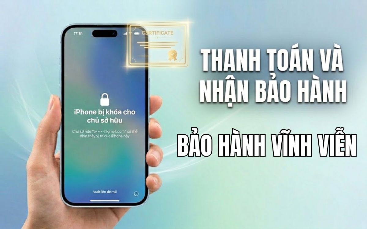 Chỉ nhận thanh toán khi mở khóa iCloud thành công, không phát sinh chi phí khác