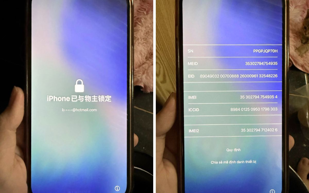 Chỉ nhận mở khóa iCloud bằng phầm mềm không bung tháo máy