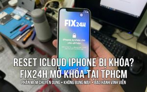 Reset iCloud iPhone bị khóa