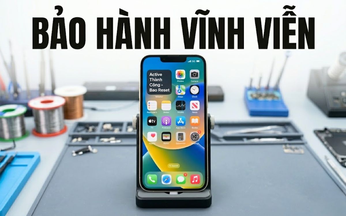 Bảo hành vĩnh viễn sau khi mở khóa iCloud trắng máy