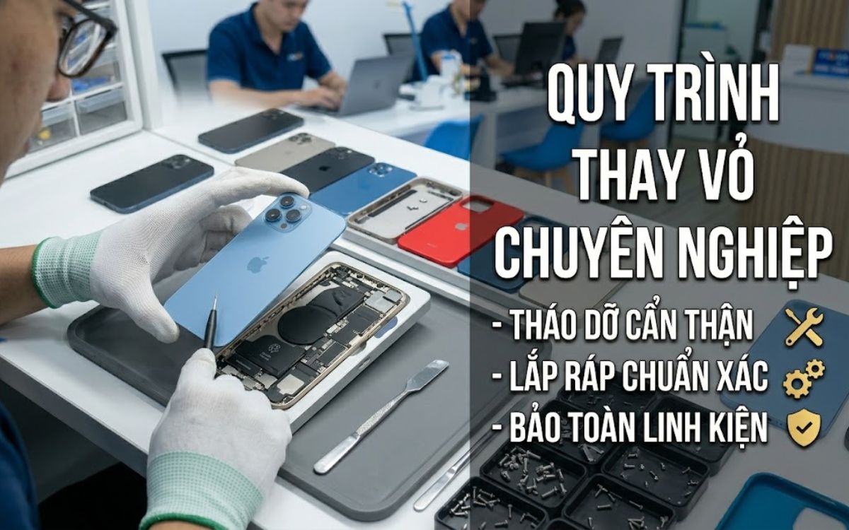 Quy trình thay vỏ chuyên nghiệp tại chỗ trong vòng 30 phút