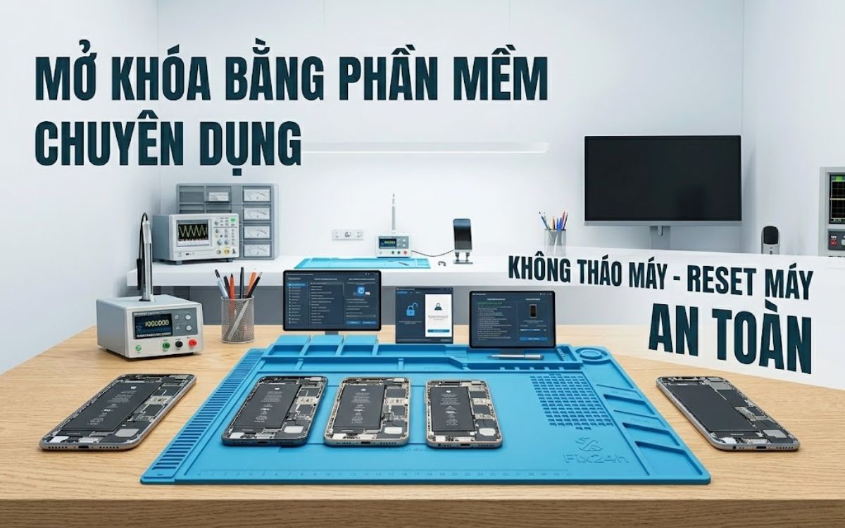 Dịch vụ sửa iPhone bị khóa iCloud bằng phần mềm chuyên nghiệp