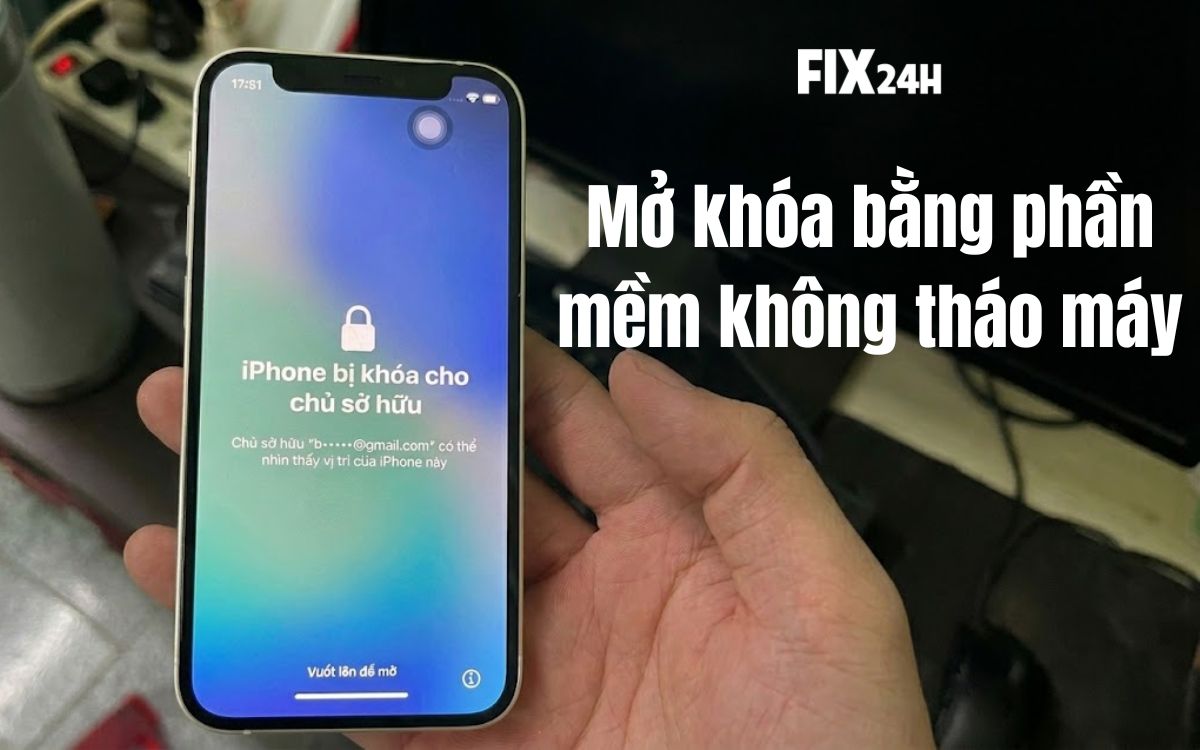 Kỹ thuật mở icloud iphone bằng phần mềm không bung tháo máy