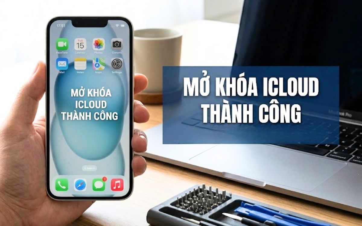 Chỉ nhận thanh toán khi mở khóa iCloud thành công